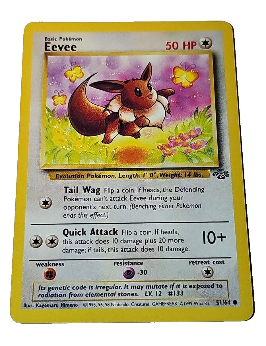 ⚠️ Eevee #51 Jungle Regular 1st Edition Pokémon~GRADE 10~FAST SHIP SHOOT OFFER💨